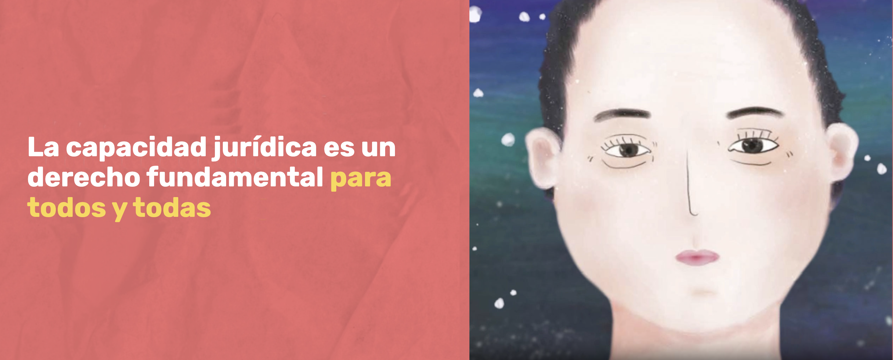 La capacidad jurídica es un derecho fundamental para todos y todas y el cuadro de una persona con discapacidad junto.