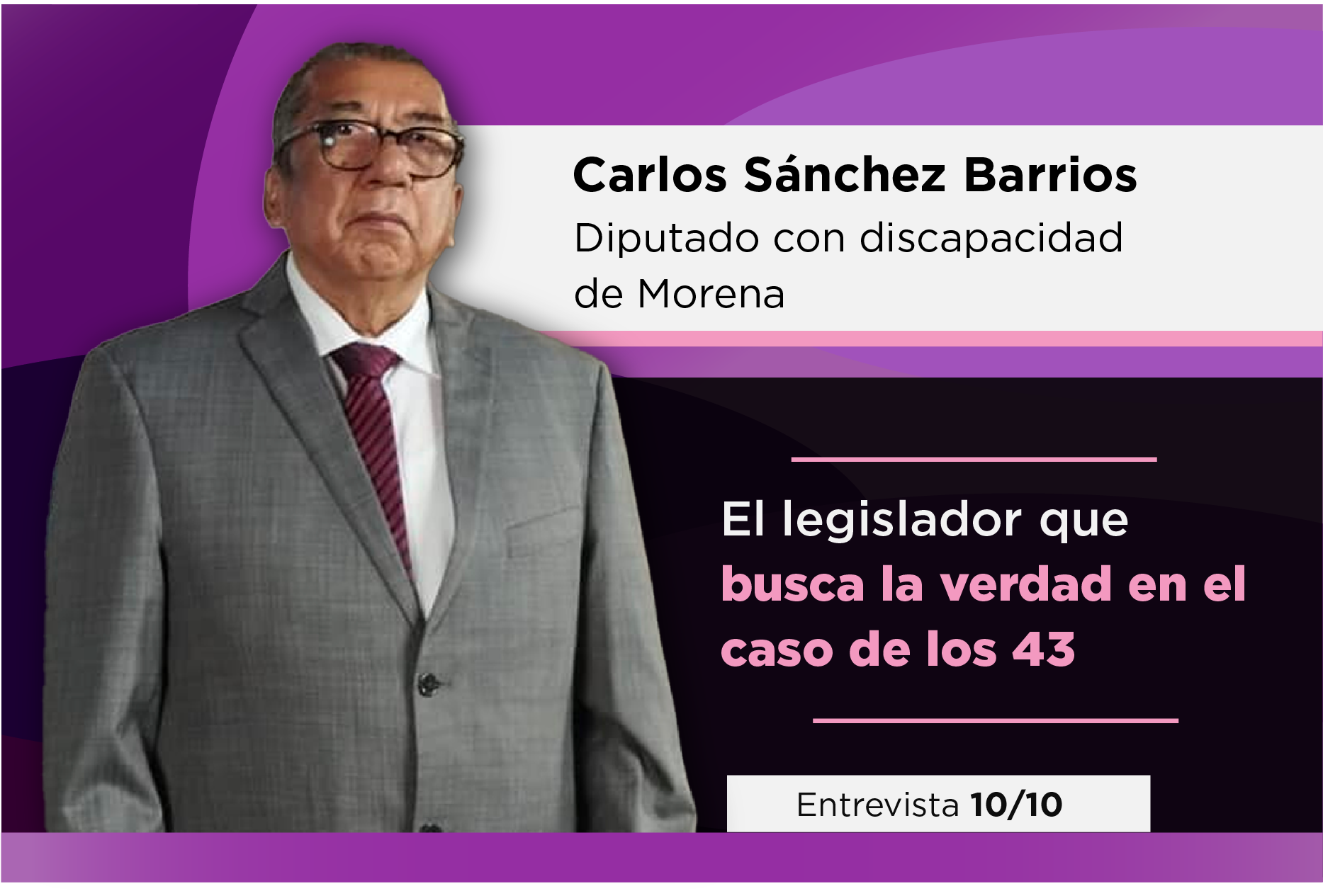 Carlos Sánchez Barrios, diputado de Guerrero, lucha por el derecho a la verdad en el caso Ayotzinapa y promueve reformas laborales para un México más inclusivo y solidario.