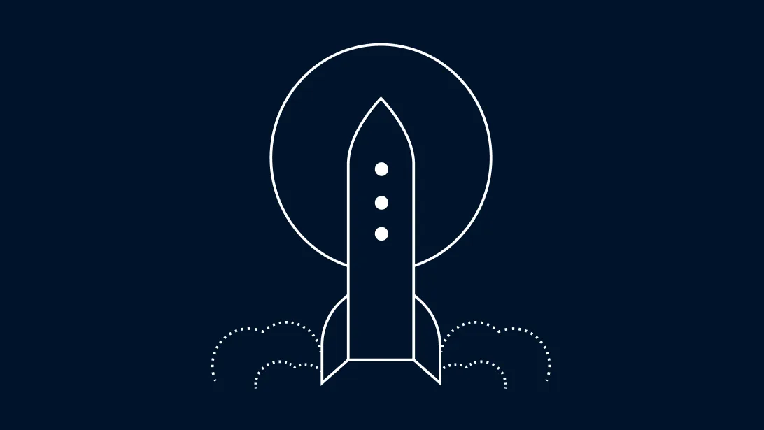 Illustration of a rocket