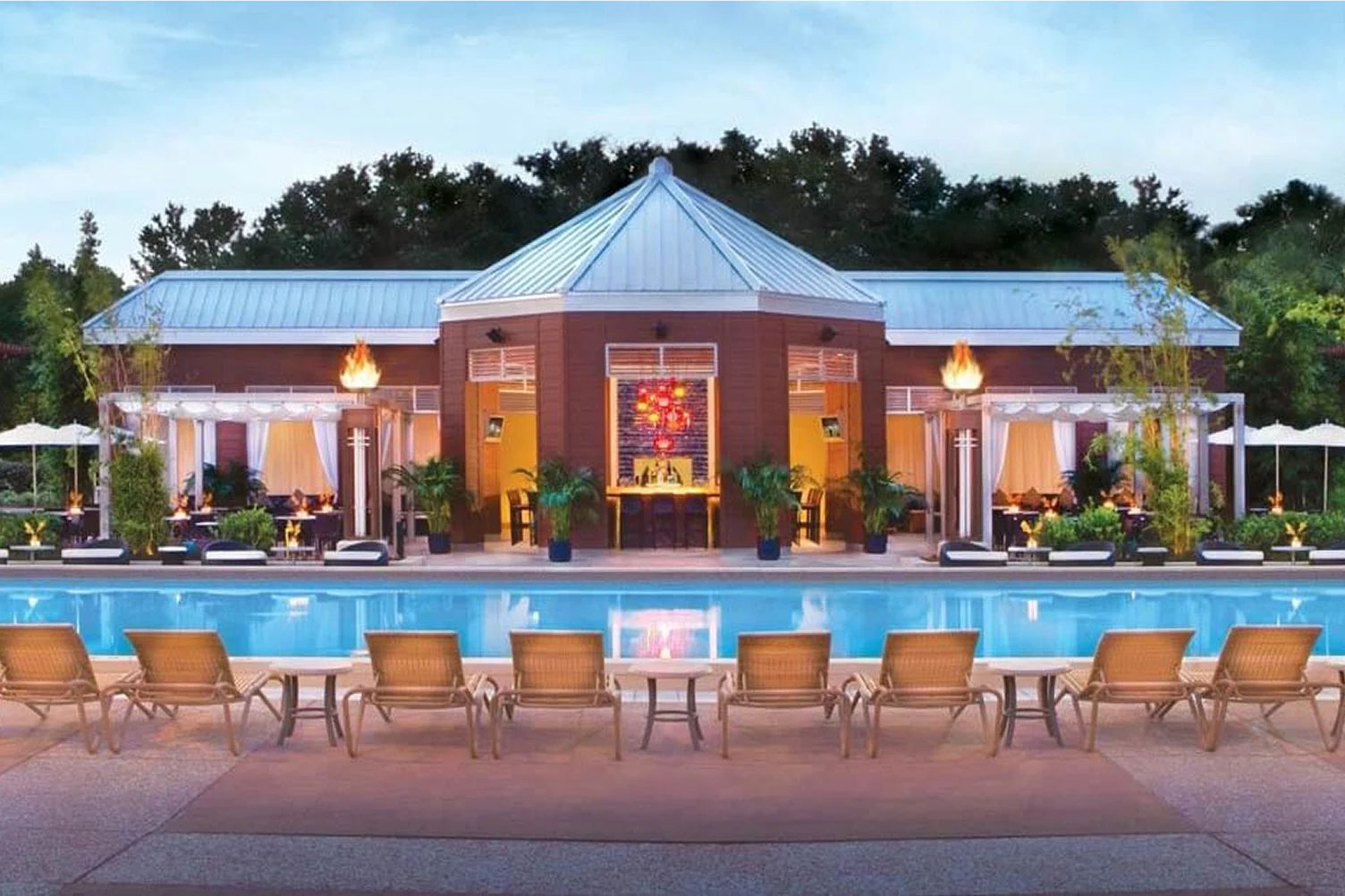 Photo of the Cabana and Beach Club at The Walt Disney World Dolphin Hotel.