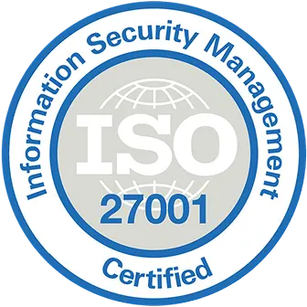 ISO 27001 certification badge