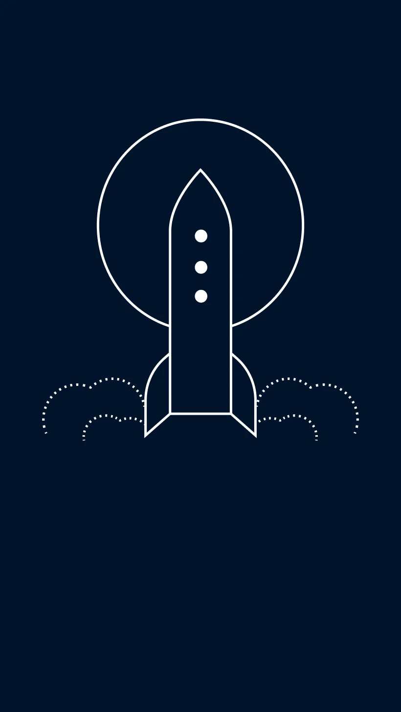 Illustration of a rocket