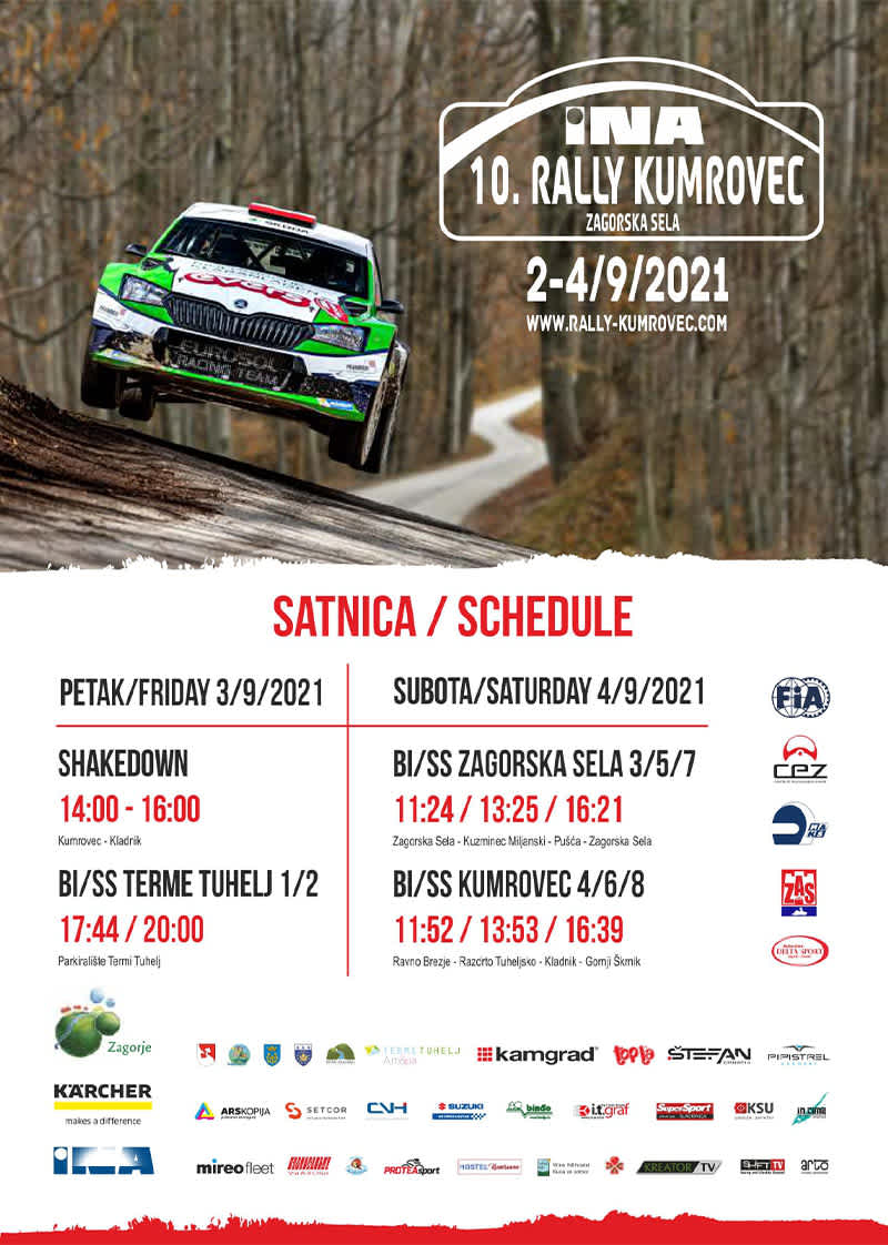 10. Rally Kumrovec Raspored Satnica