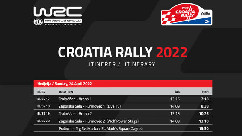 Rally Calendar 2022