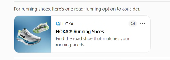 ChatGPT Hoka ad