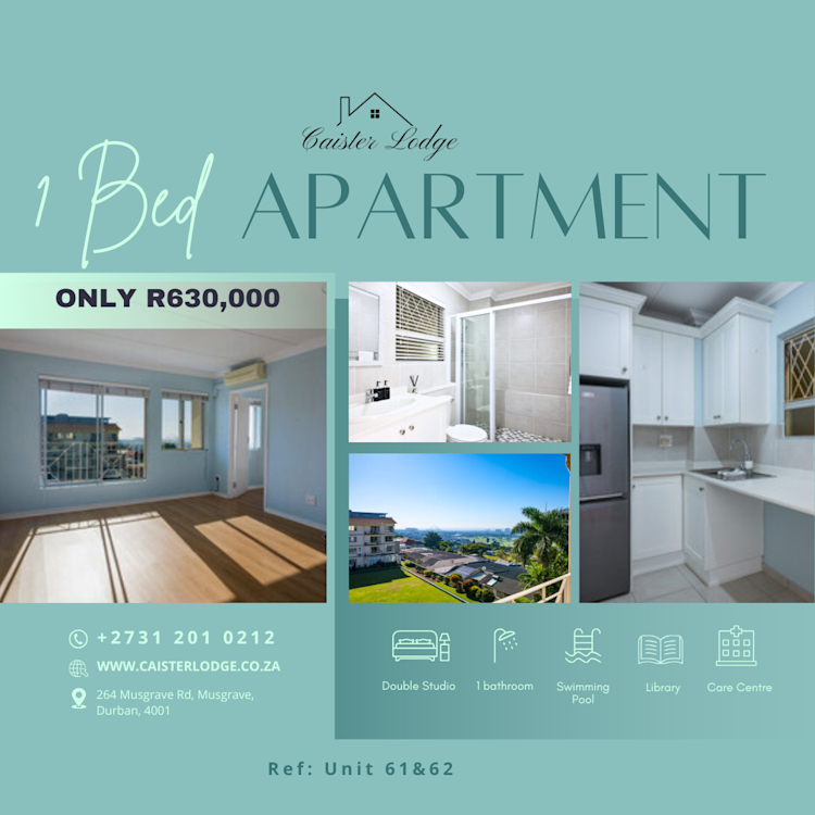 1 Bedroom Apartment - (Unit 61&62)