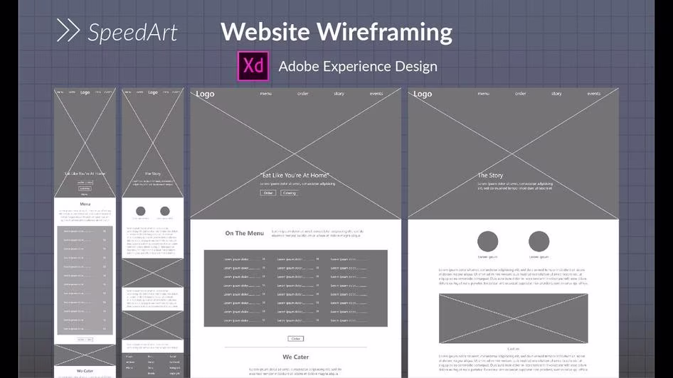 [visual] Use Adobe XD to create a wireframe for your web app