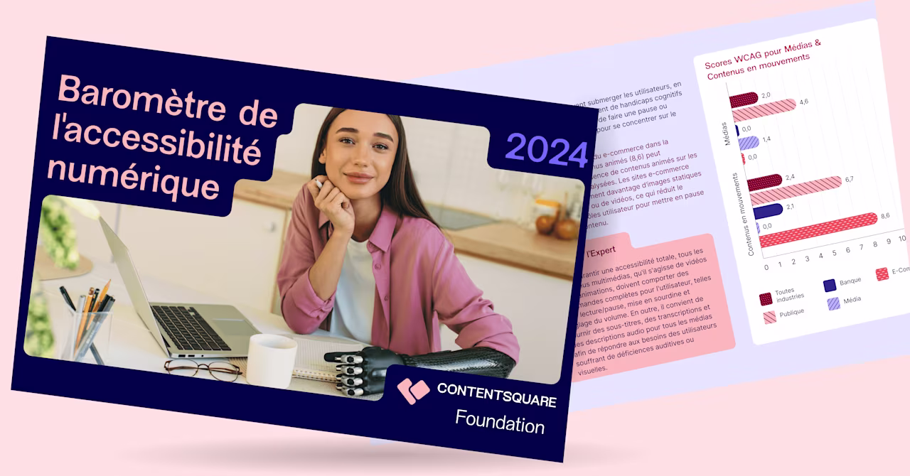 [ASSET] Seuls 7% des sites Web obtiennent de bons scores d’accessibilité selon un nouveau rapport de la Contentsquare Foundation 
