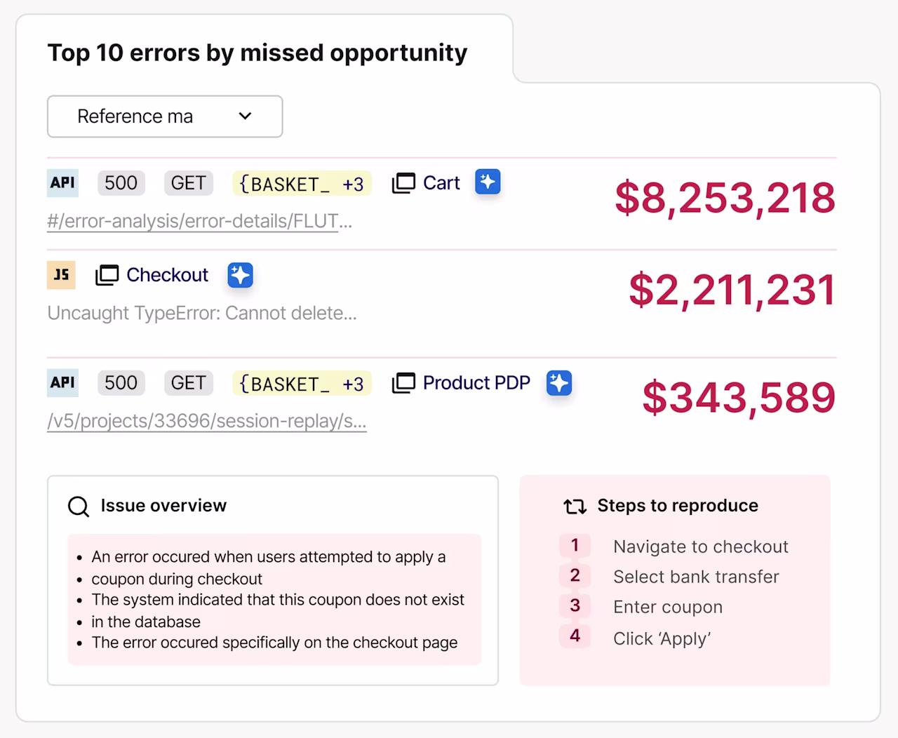 [visual] Contentsquare’s AI shows you which errors are costing you business