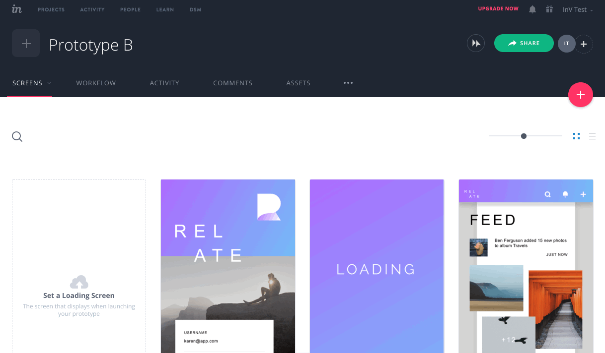[Visual] InVision-prototype-example