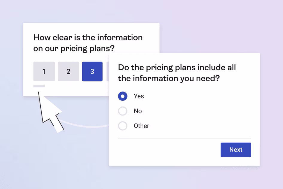 [Visual] Pricing Plans Feedback Survey