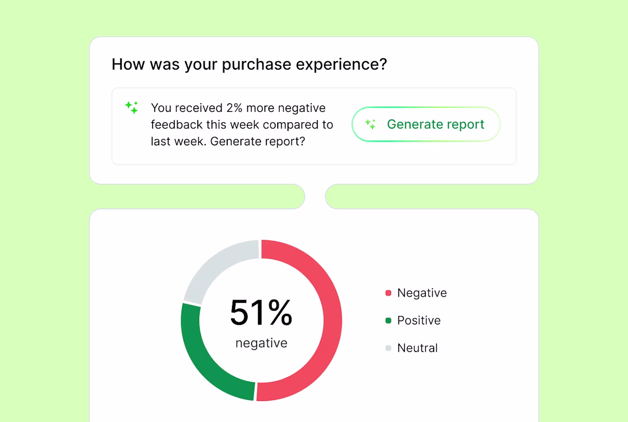 Visual -> feedback button