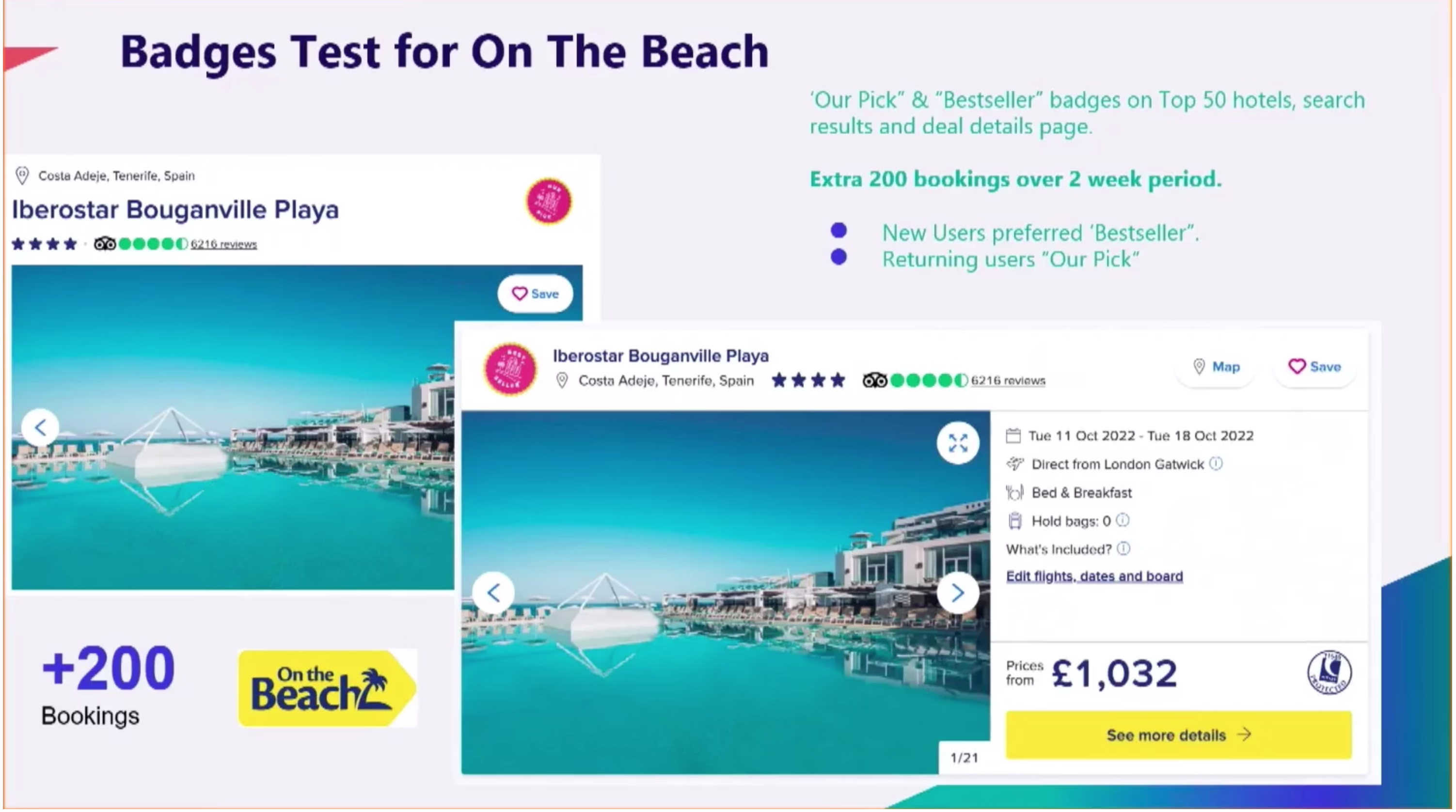[Visual] On the beach ab test