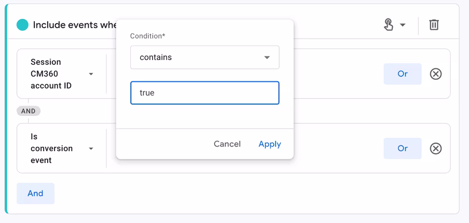 [Visual] GA4 add condition