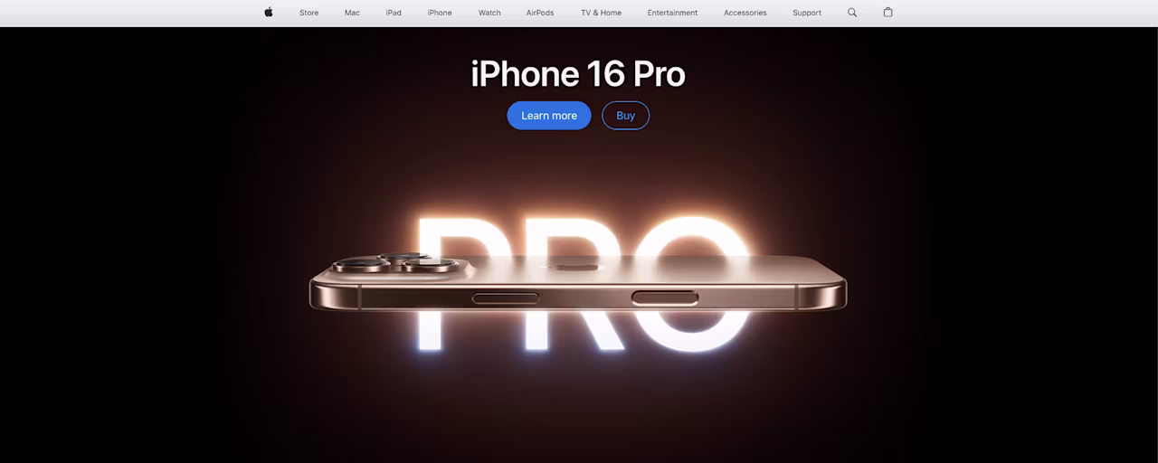 [Visual] apple web design 2024