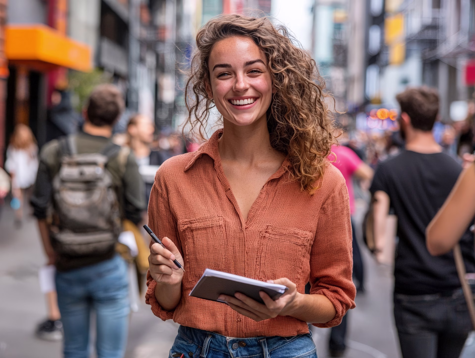 [Visual] stock woman outside