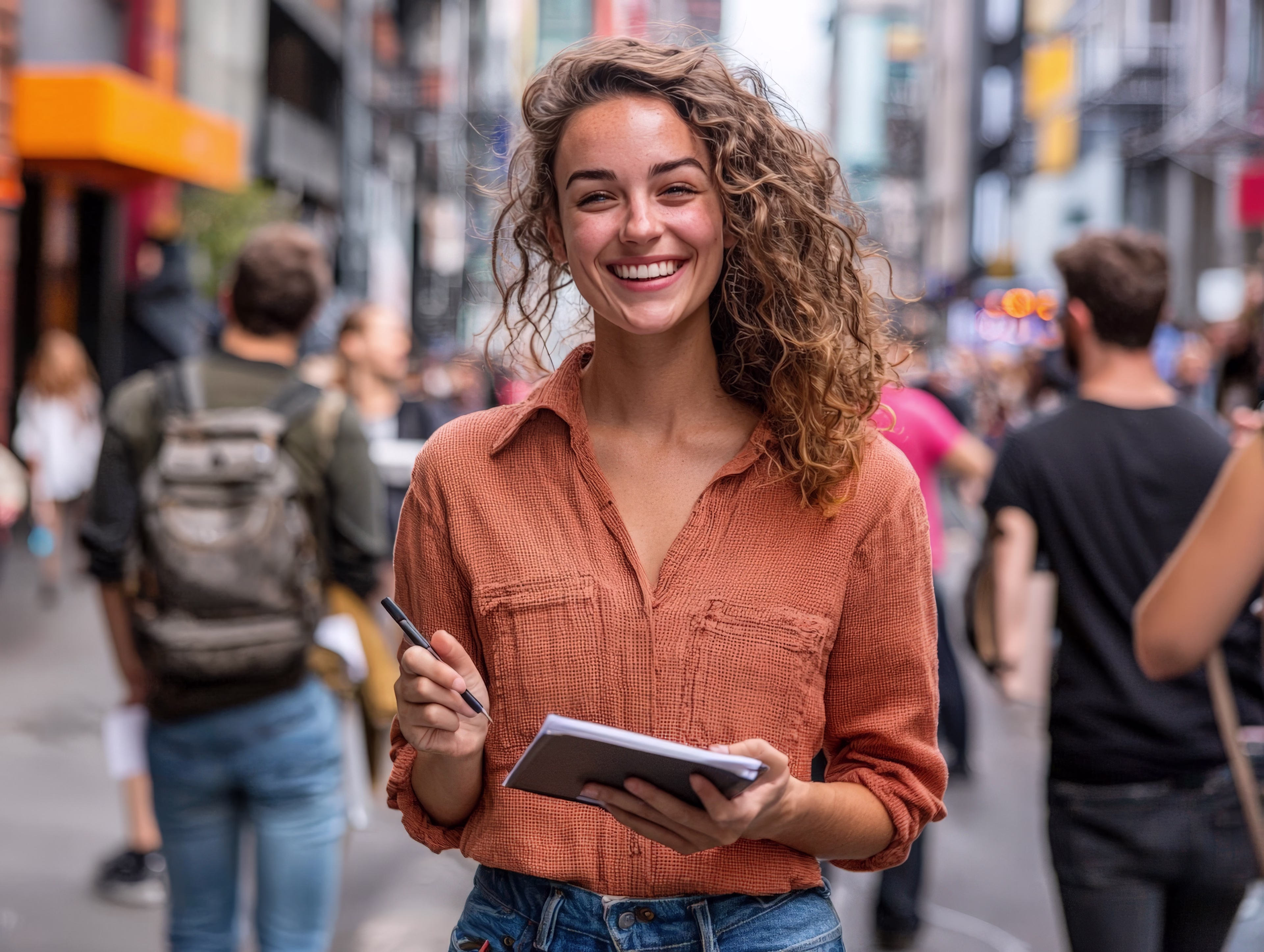 [Visual] stock woman outside