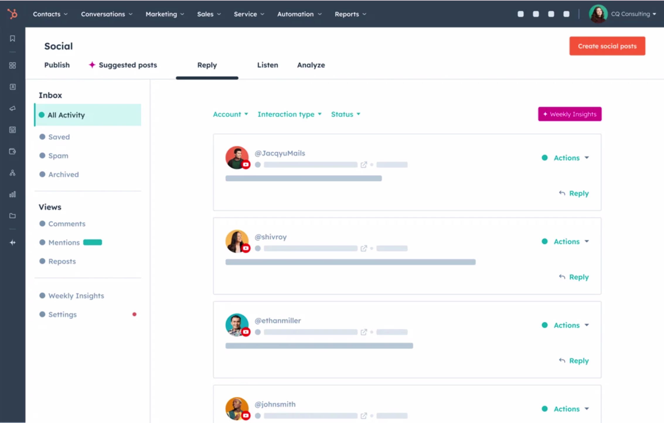 [Visual] hubspot social media monitoring