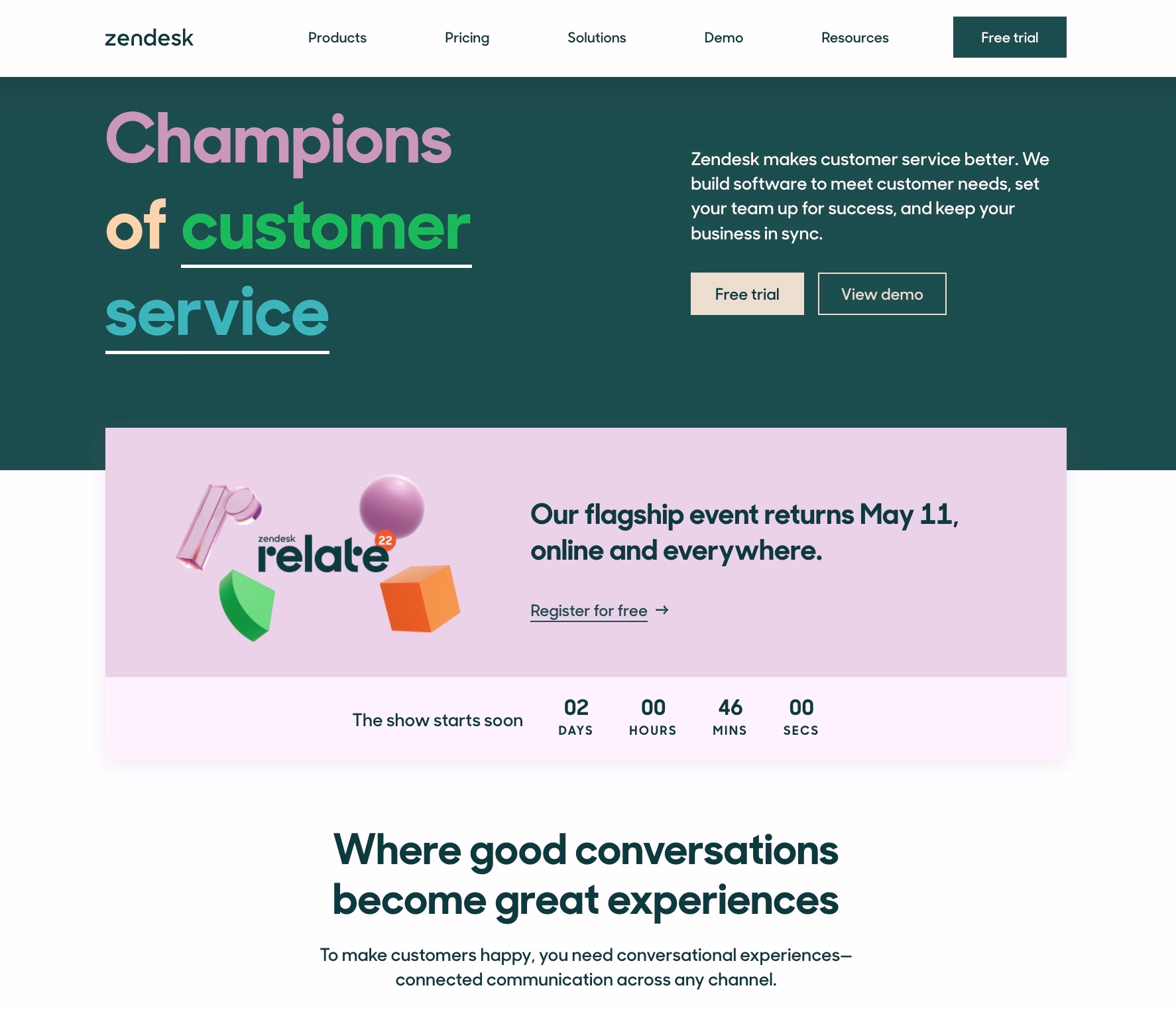 04 Zendesk home page
