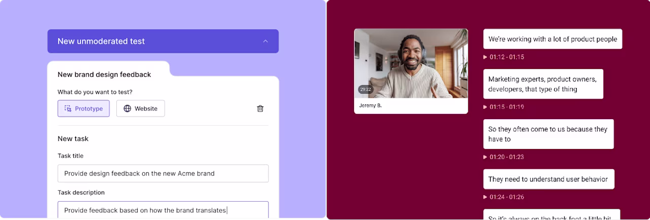 [Visual] Interviews and User Tests