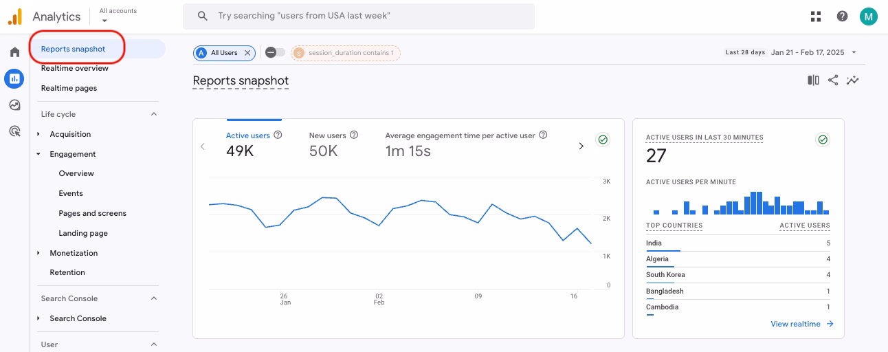 [Visual] Reports snapshot