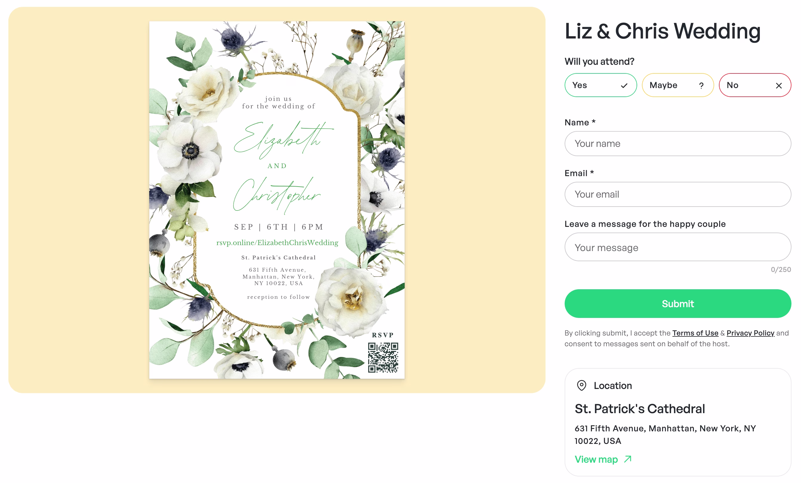 Visual - Customer Story - Greetings Island - RSVP product