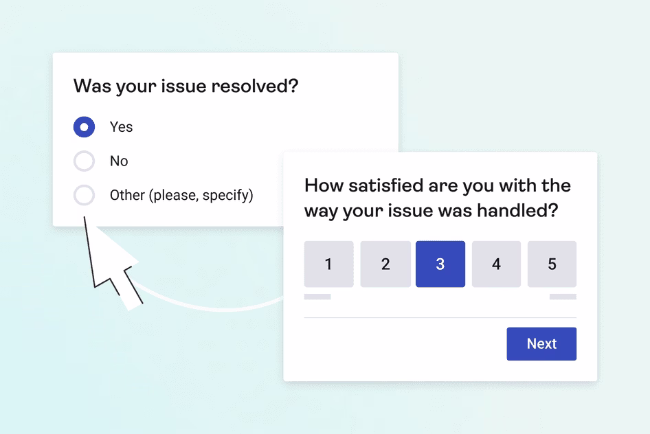 First contact resolution survey