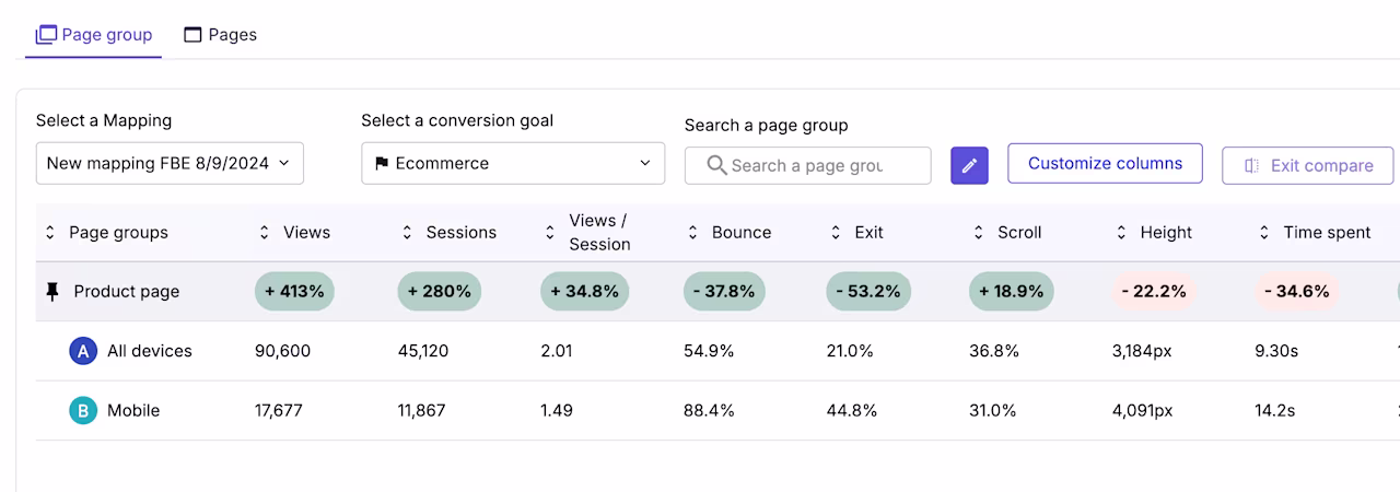 [Visual] page comparison