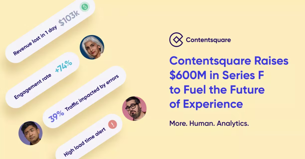 ContentsquareがSixth Street Partnersの主導で6億ドルのシリーズFを資金調達 — Cover Image