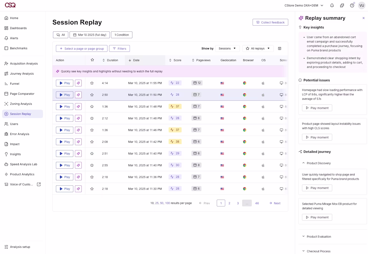 Session Replay Summaries