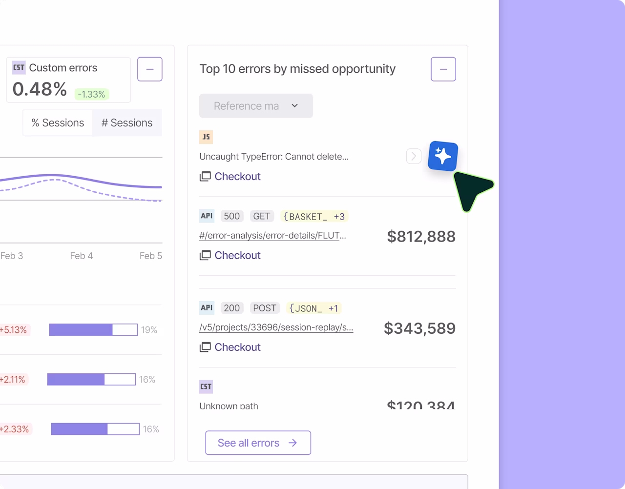 Error Analysis - Use Cases - Error Summary [Fall Launch Update]