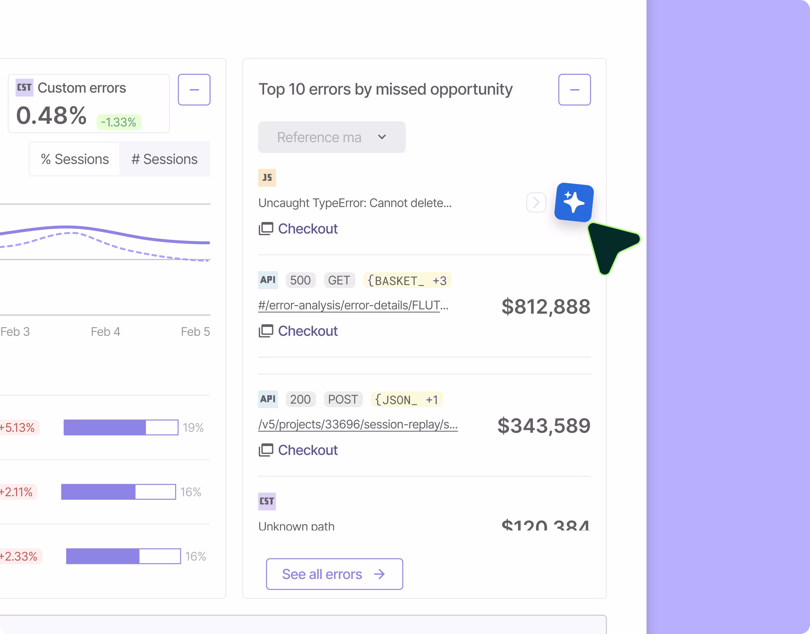 Error Analysis - Use Cases - Error Summary [Fall Launch Update]