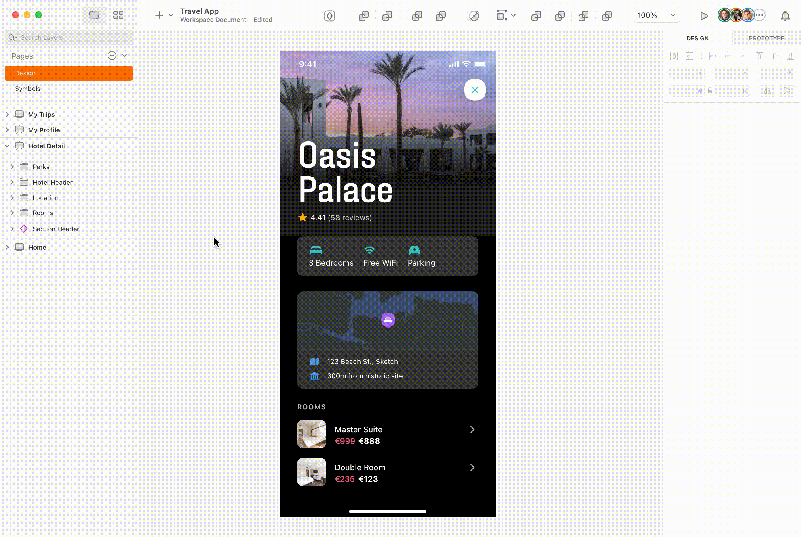 [Visual] #Designing the UI for a travel mobile app in Sketch