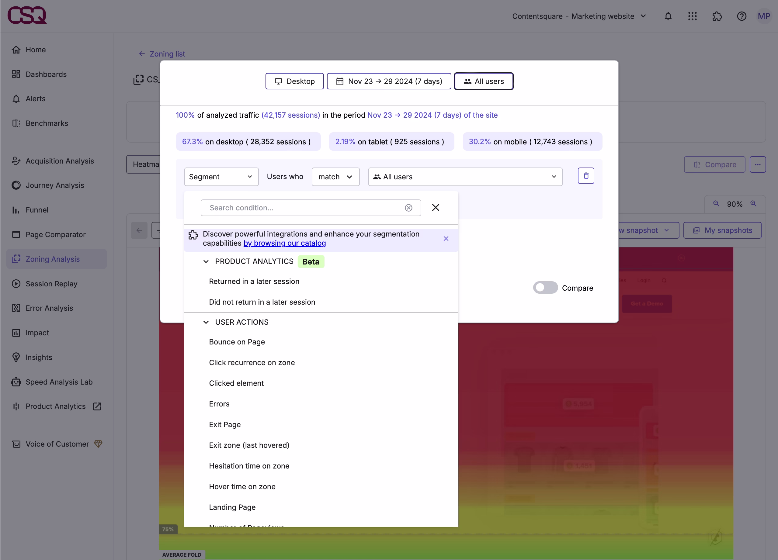 [Visual] Contentsquare-filter-heatmaps