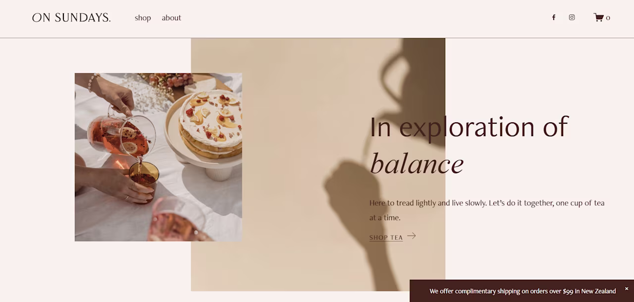 [Visual] Sundays home page