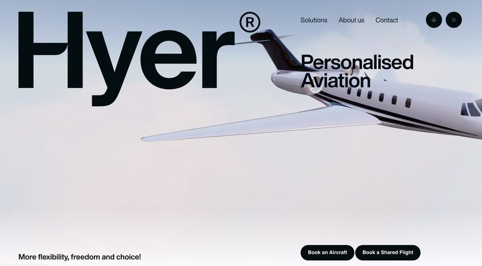[Visual] Hyer homepage