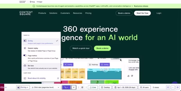 [Visual] Contentsquare Bot View