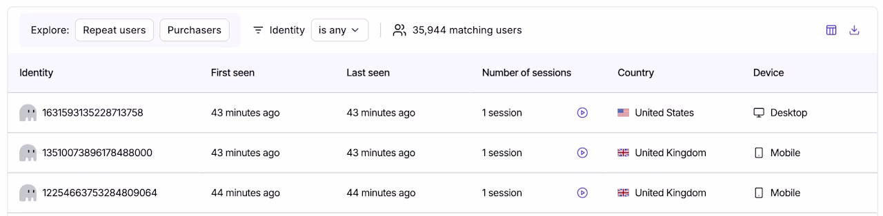 [visual] Users list