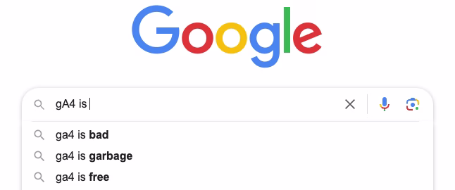 [visual] Popular opinions on GA4