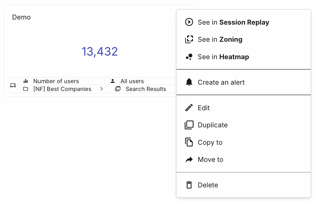 [Screenshot] Contentsquare > Dashboard