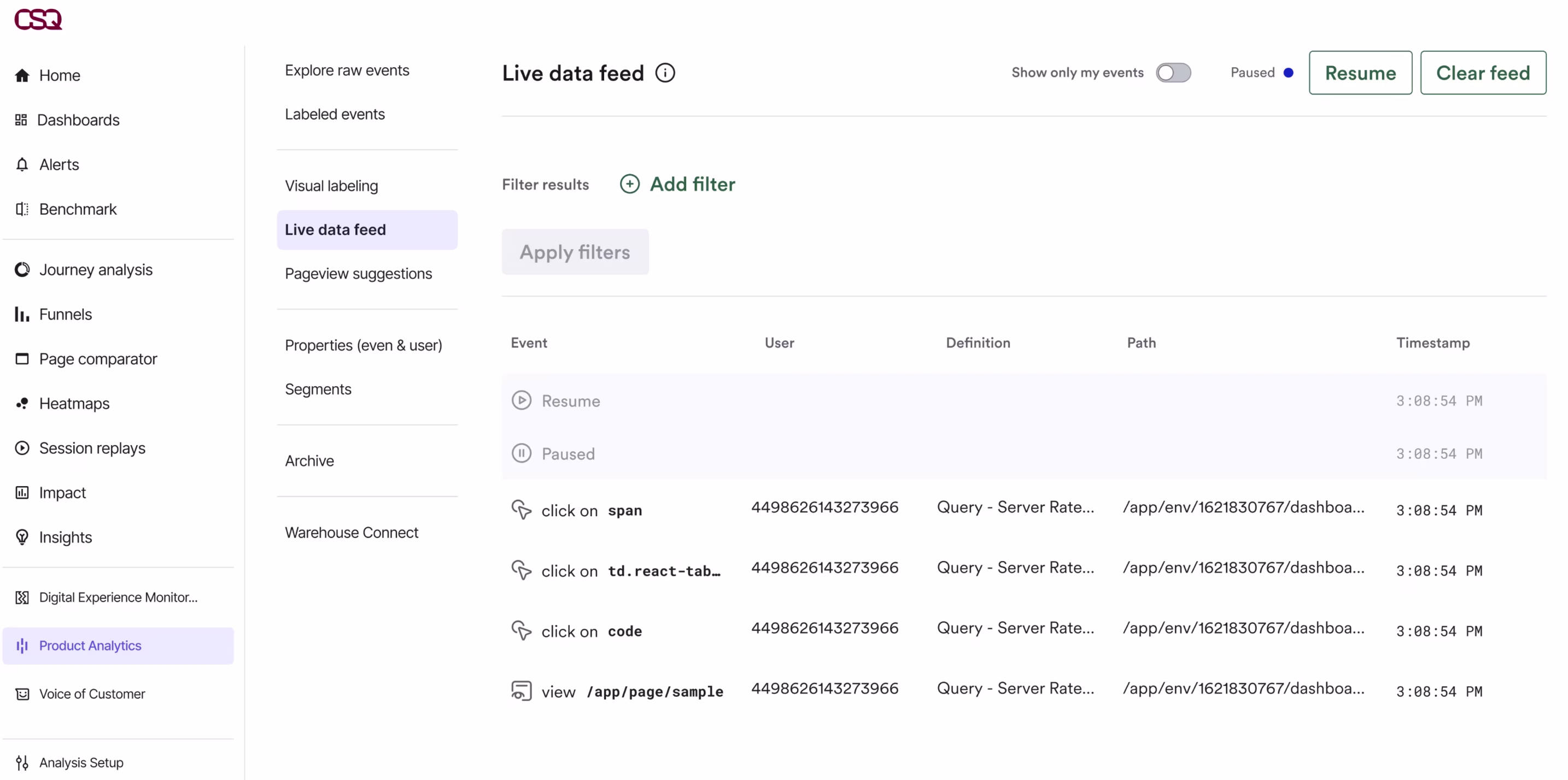 [visual] Contentsquare autocaptures every interaction