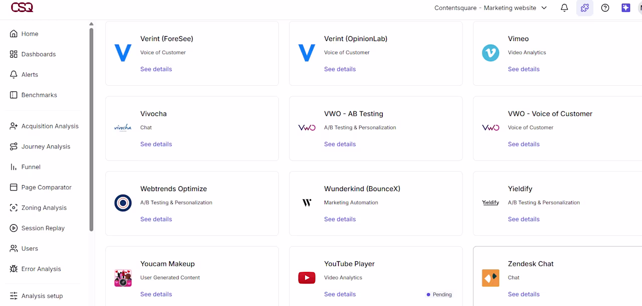 Visual - Contentsquare Integrations