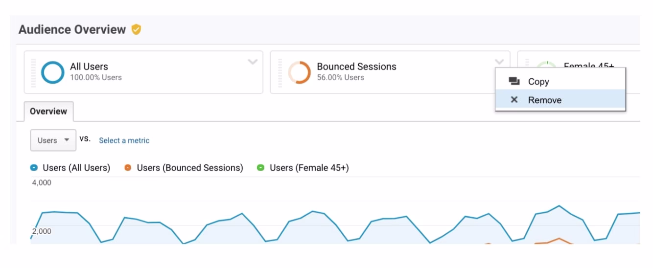 07 GA analytics segments remove segments