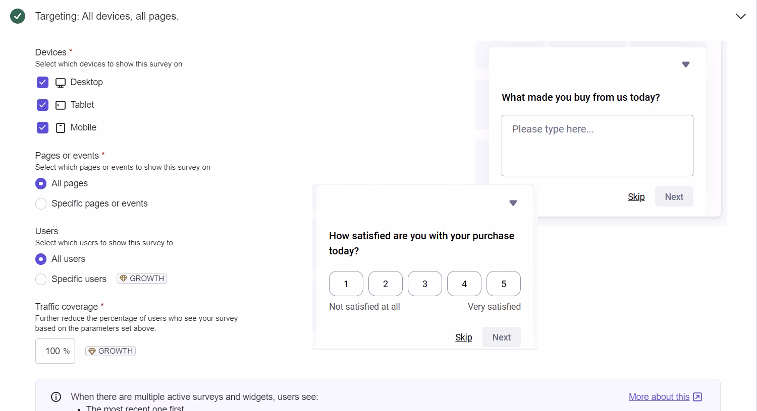 [Visual] Post purchase survey