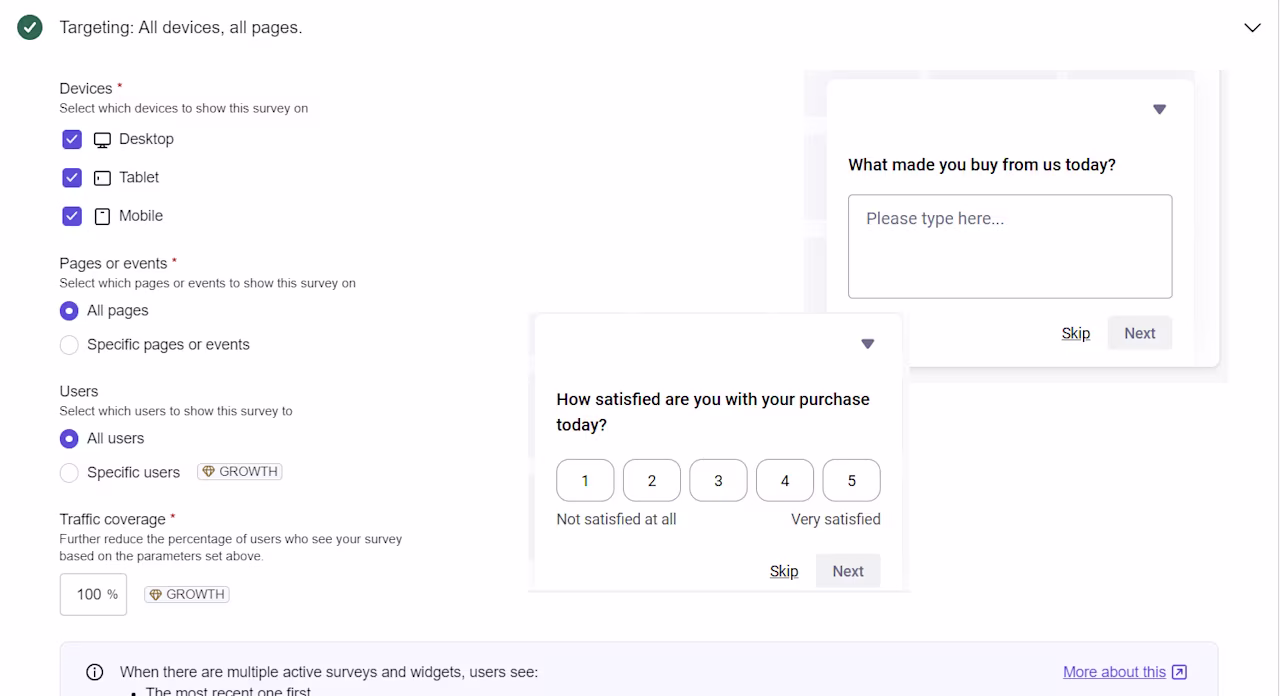 [Visual] Post purchase survey
