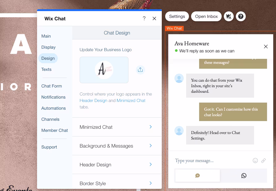 [Visual] Wix Chat