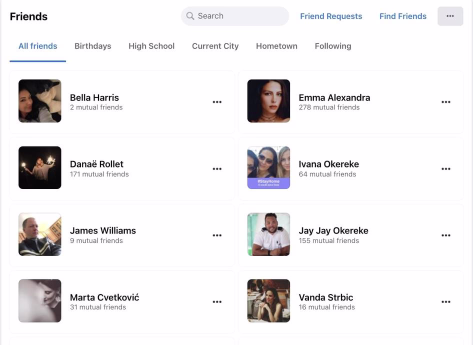 [visual] Facebook uses group friends and content to let users easily organize their content, tag their friends, and segment them into specific groups