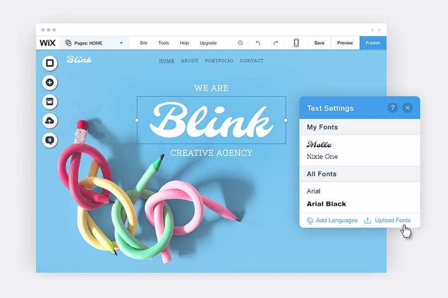 [Visual]  Wix drag and drop website builder