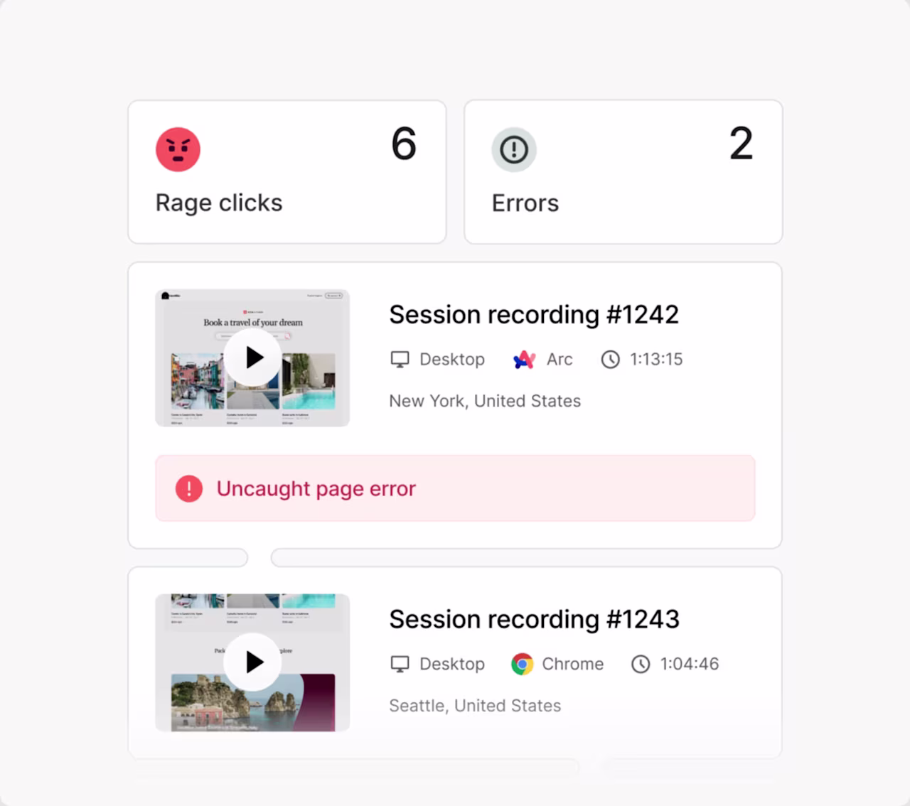 [Visua] Contentsquare Sense AI alerts session replays user journey
