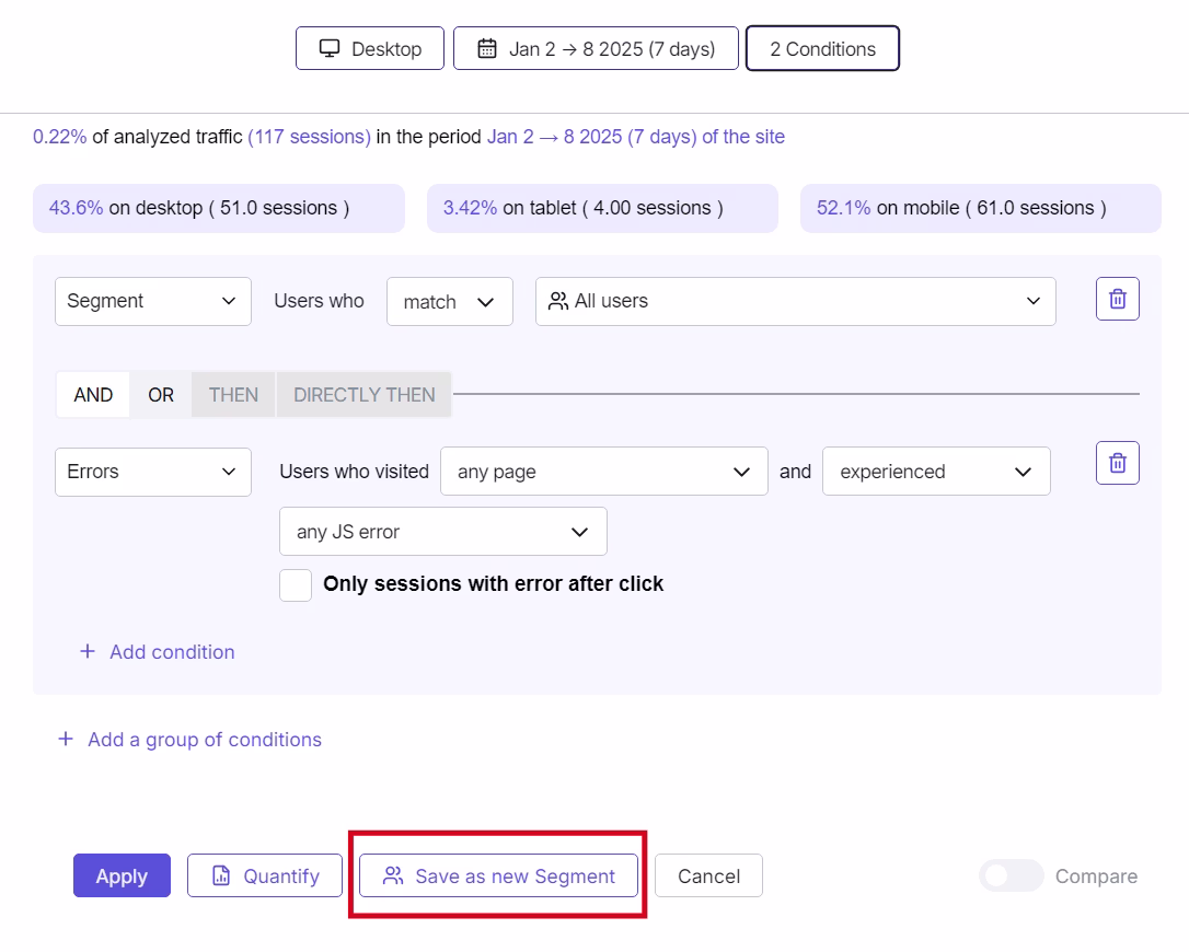 [Visual] save segment contentsquare